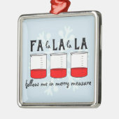 メリーな測定のビーカーのオーナメント メタルオーナメント (左)