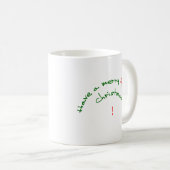 メリーな群がるクリスマスを持って下さい コーヒーマグカップ (正面右)