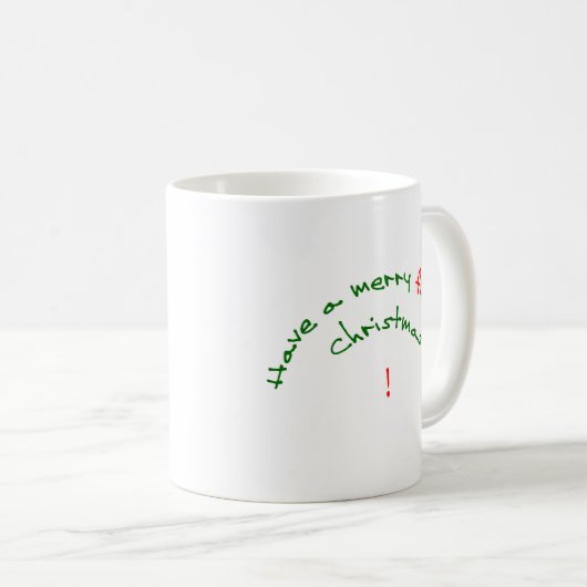 メリーな群がるクリスマスを持って下さい コーヒーマグカップ (正面右)