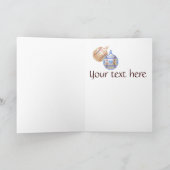 メリーな野球のクリスマス シーズンカード (内部)