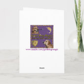 メリーな金小さいクリスマス シーズンカード (裏面)