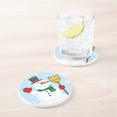 メリーな雪だるまのコースター コースター (側面)