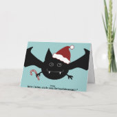 メリーなBatmasの間抜けなゴシック様式こうもりのクリスマス シーズンカード (裏面)