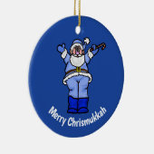 メリーなChrismukkahサンタOrament セラミックオーナメント (右)