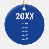 メリーなChrismukkahサンタOrament セラミックオーナメント (裏面)