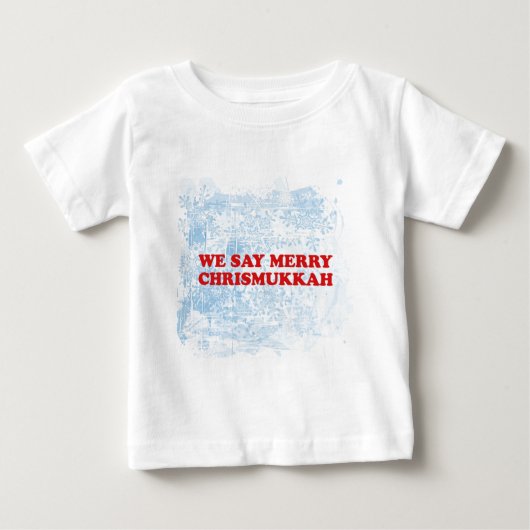 メリーなchrismukkah ベビーTシャツ (正面)