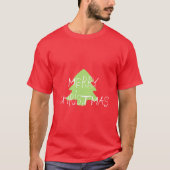 "メリーなChristmas_Men"の数々の色及びスタイル Tシャツ (正面)