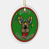 メリーなChristmoose セラミックオーナメント (右)