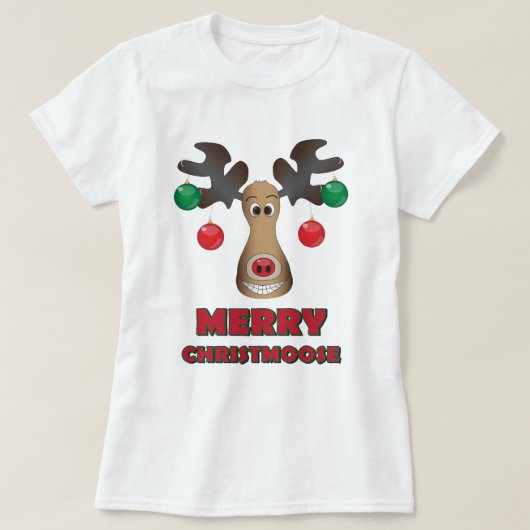 メリーなChristmoose! Tシャツ (デザイン正面)