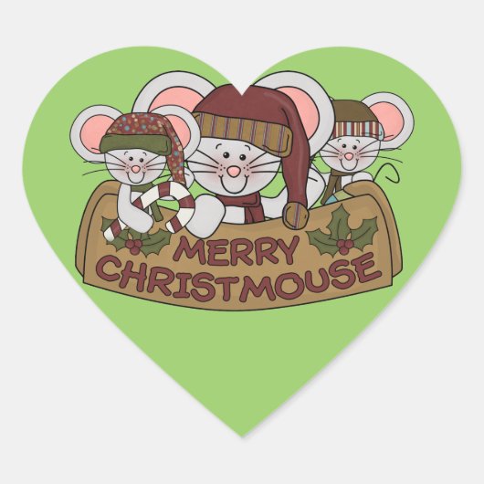メリーなChristmouse ハートシール (正面)