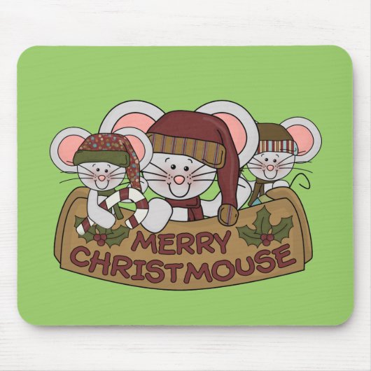 メリーなChristmouse マウスパッド (正面)