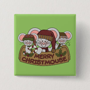 メリーなChristmouse 缶バッジ