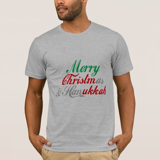 メリーなChristmukkah Tシャツ (正面)