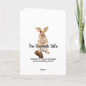 メリーなChristnas小さいSnowyのシマリスカード シーズンカード (裏面)