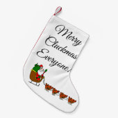 メリーなCluckmas皆! クリスマスのストッキング スモールクリスマスストッキング (正面 (吊り時))