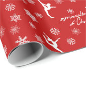 メリーなFlippinのクリスマスの赤の休日 ラッピングペーパー (ロールコーナー)