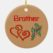 メリーなFreakinのクリスマスの兄弟 セラミックオーナメント (裏面)