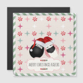 メリーなHABIBIのサウジアラビア人は磁気挨拶状に卵を投げつけます (正面/裏面)