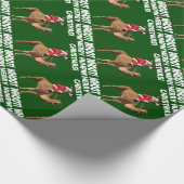 メリーなHumpin Chrismtasのこぶ日のラクダ ラッピングペーパー (コーナー)