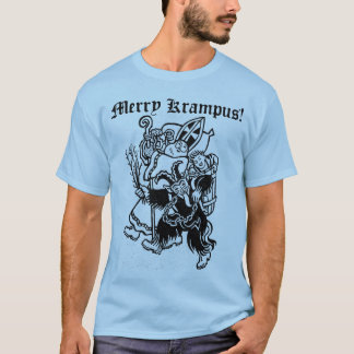 メリーなKrampus! ティー。 おもしろいなクリスマスのTシャツ Tシャツ