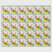 メリーなOtterlyのクリスマスのギフト用包装紙 ラッピングペーパー (フラット)