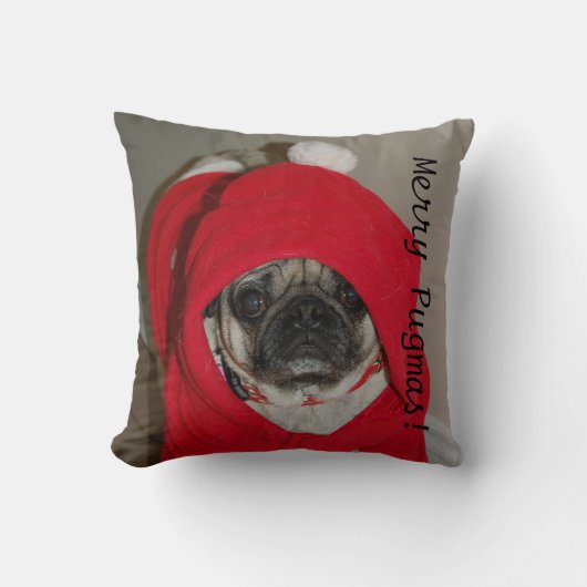 メリーなPugmas! クッション (正面)