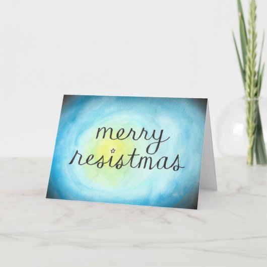 メリーなResistmasによって折られるカード 招待状 (正面)