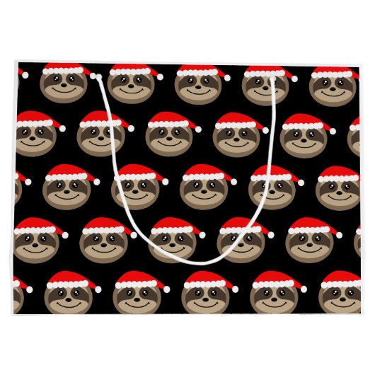 メリーなSlothmasの怠惰のクリスマスのギフトバッグ ラージペーパーバッグ (裏面)