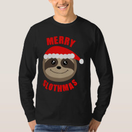 メリーなSlothmasの怠惰のクリスマスのクリスマスのジャンパー Tシャツ