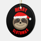 メリーなSlothmasの怠惰のクリスマスのクリスマスツリーのオーナメント セラミックオーナメント (左)