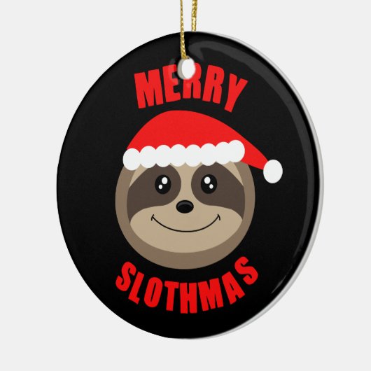 メリーなSlothmasの怠惰のクリスマスのクリスマスツリーのオーナメント セラミックオーナメント (左)