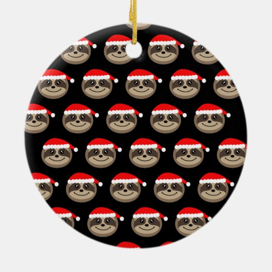 メリーなSlothmasの怠惰のクリスマスのクリスマスツリーのオーナメント セラミックオーナメント (裏面)