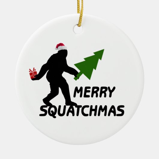 メリーなSquatchmas セラミックオーナメント (正面)