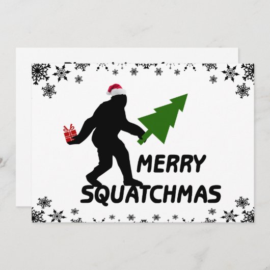 メリーなSquatchmas 招待状 (正面/裏面)
