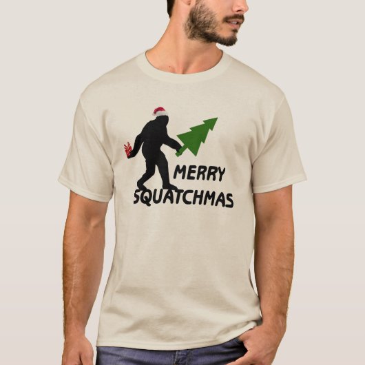 メリーなSquatchmas Tシャツ (正面)