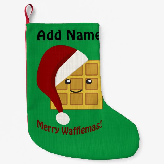 メリーなWafflemas! クリスマスのワッフル スモールクリスマスストッキング (正面)