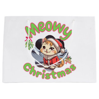 メリーにゃんクリスマス ラージペーパーバッグ