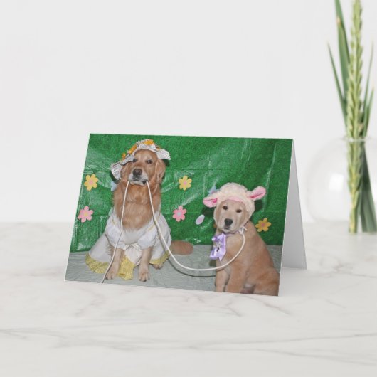 メリーにイースターのために金少しがありました シーズンカード (正面)