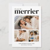 メリーに越したことはない 現代のクリスマスと妊娠 シーズンカード (正面)