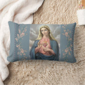 メリーのパーソナライズで完全なハート ランバークッション (ブランケット)