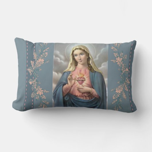 メリーのパーソナライズで完全なハート ランバークッション (正面)