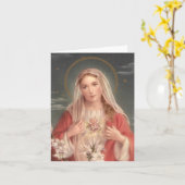 メリーの完全なハート カード (黄色い花)