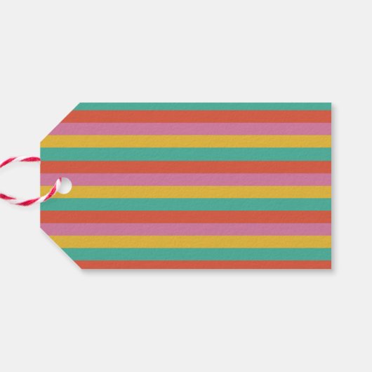 メリーはっきりしたカラフルクリスマス ギフトタグ (裏面横)