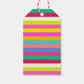 メリーはっきりしたスカラフルパーソナライズされたレインボー ギフトタグ (裏面)