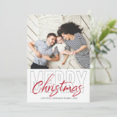 メリーはっきりしたスモダン・クリスマスカード 招待状 (スタンド正面)