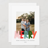 メリーよくはしゃぐ鮮やかデザイン シーズンカード (正面/裏面)