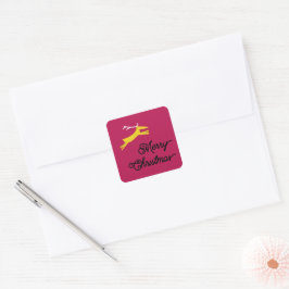メリーアンドディアクリスマス envelope seals スクエアシール