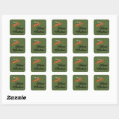 メリーアンドディアクリスマス envelope seals スクエアシール (シート)