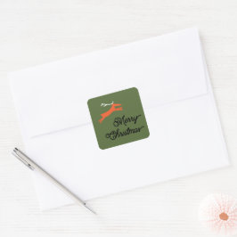 メリーアンドディアクリスマス envelope seals スクエアシール