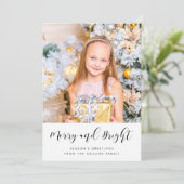 メリーアンドブライト エレガント 3 フォト ファミリー シーズンカード (スタンド正面)